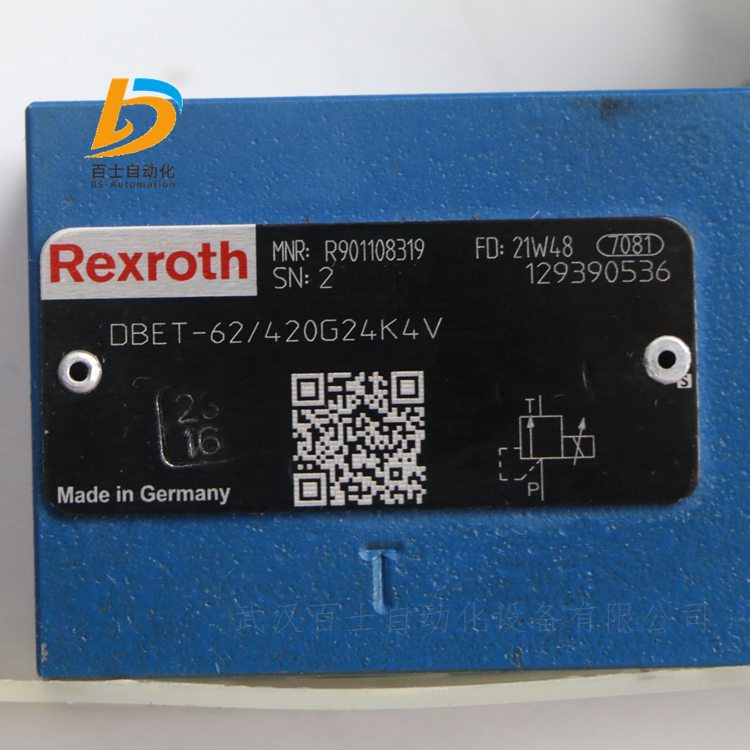 Rexroth比例溢流阀R901108319 DBET-62/420G24K4V